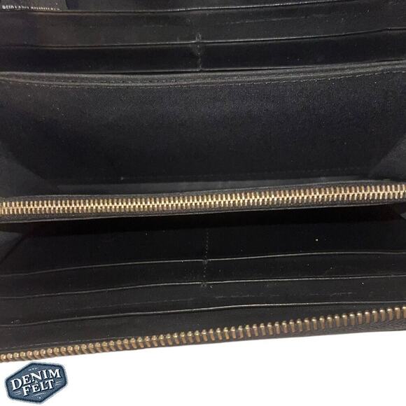 FENDI Black BUG BUGS EYE Calfskin Leather Long Zip Around Continental Wallet - Picture 11 of 16